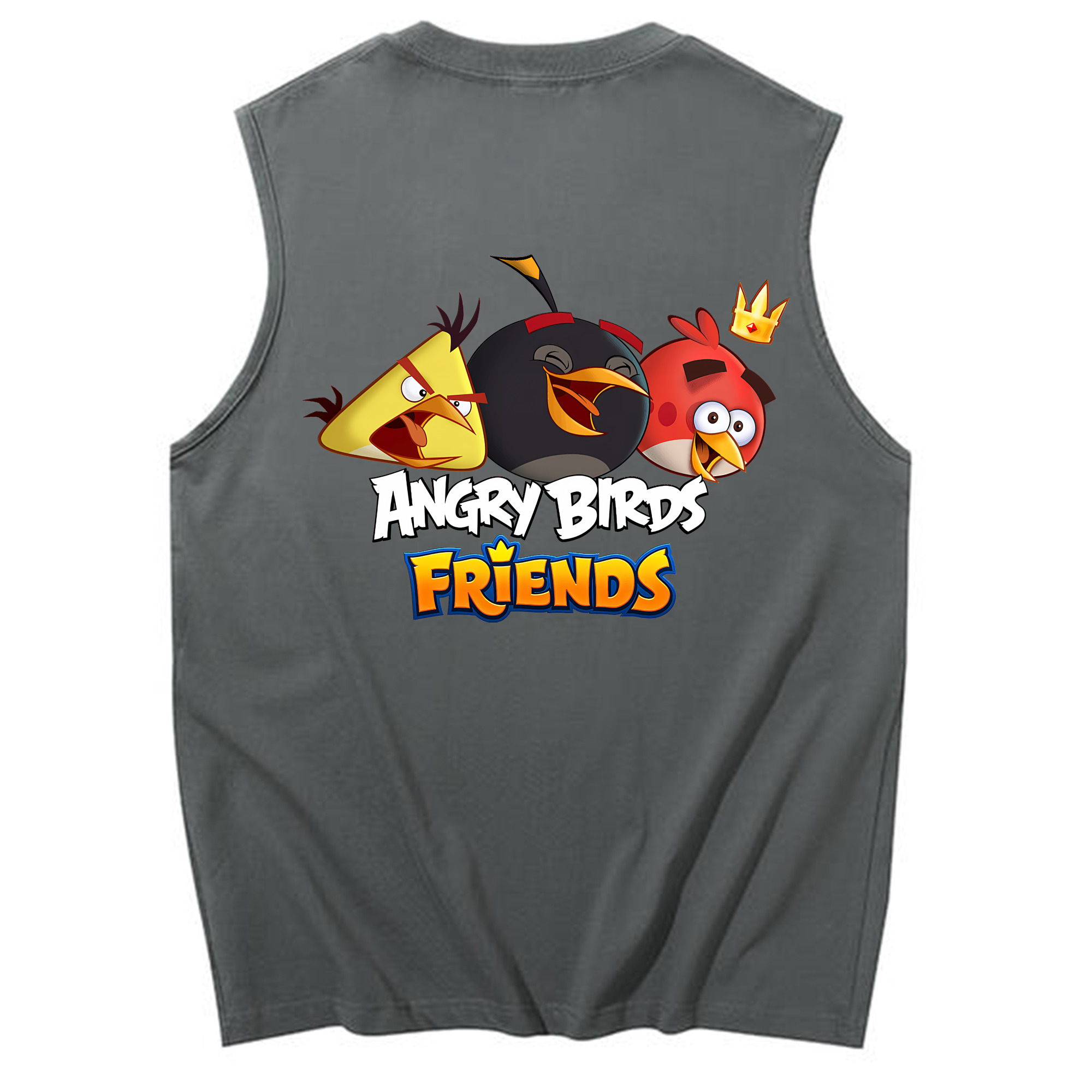 （画像用） Angry Birds アングリーバード コットン100％タンクトップ（背面プリント）